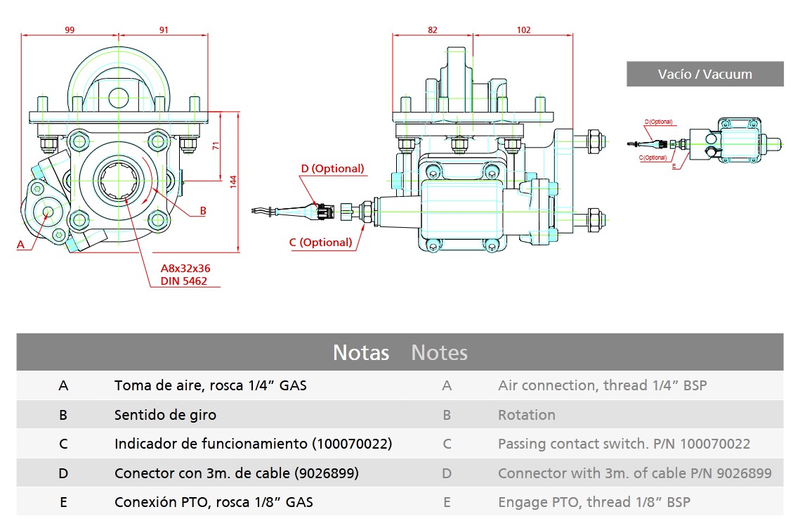 Toma de Fuerza Vb Hyundai-Kia KH10 Lateral - Imagen 2